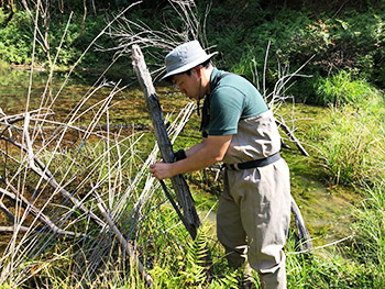 カメラ画像データの回収作業