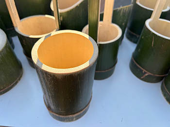 京都発・竹・流域環境ネット　手作りの竹の器