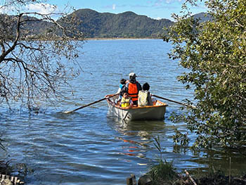 西の湖自然楽校　ボート遊び